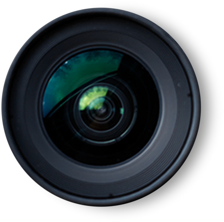 Camera Lens Isolated on White
